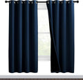Moroccan Blue Blackout Curtain Panels, Pair 46in x 72in - Thermal