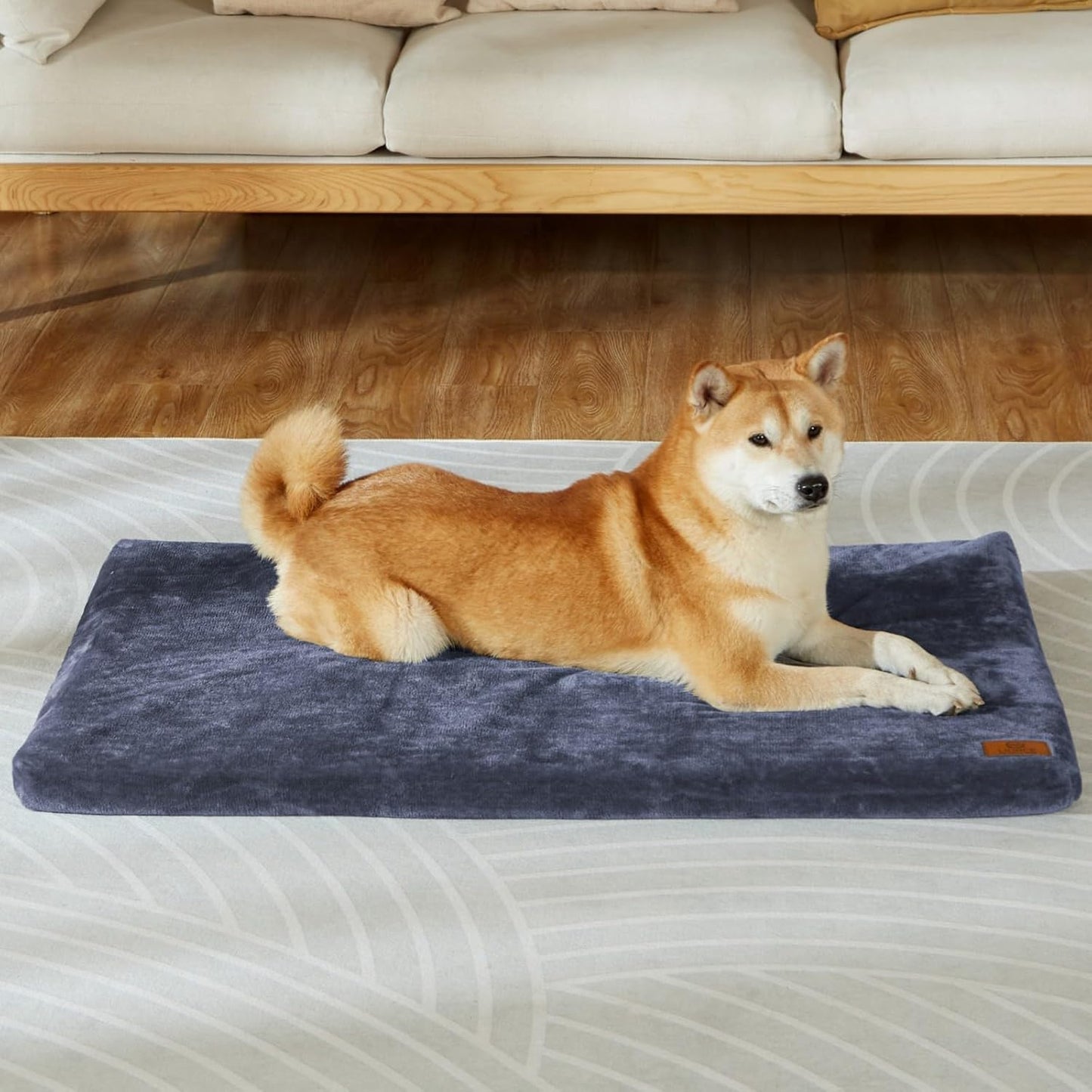 Dog Crate Pad with Memory Foam for Large Dogs - 36-inch Comfort