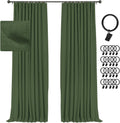 INOVADAY 100% Blackout Curtains 108 in - Total Room Darkening