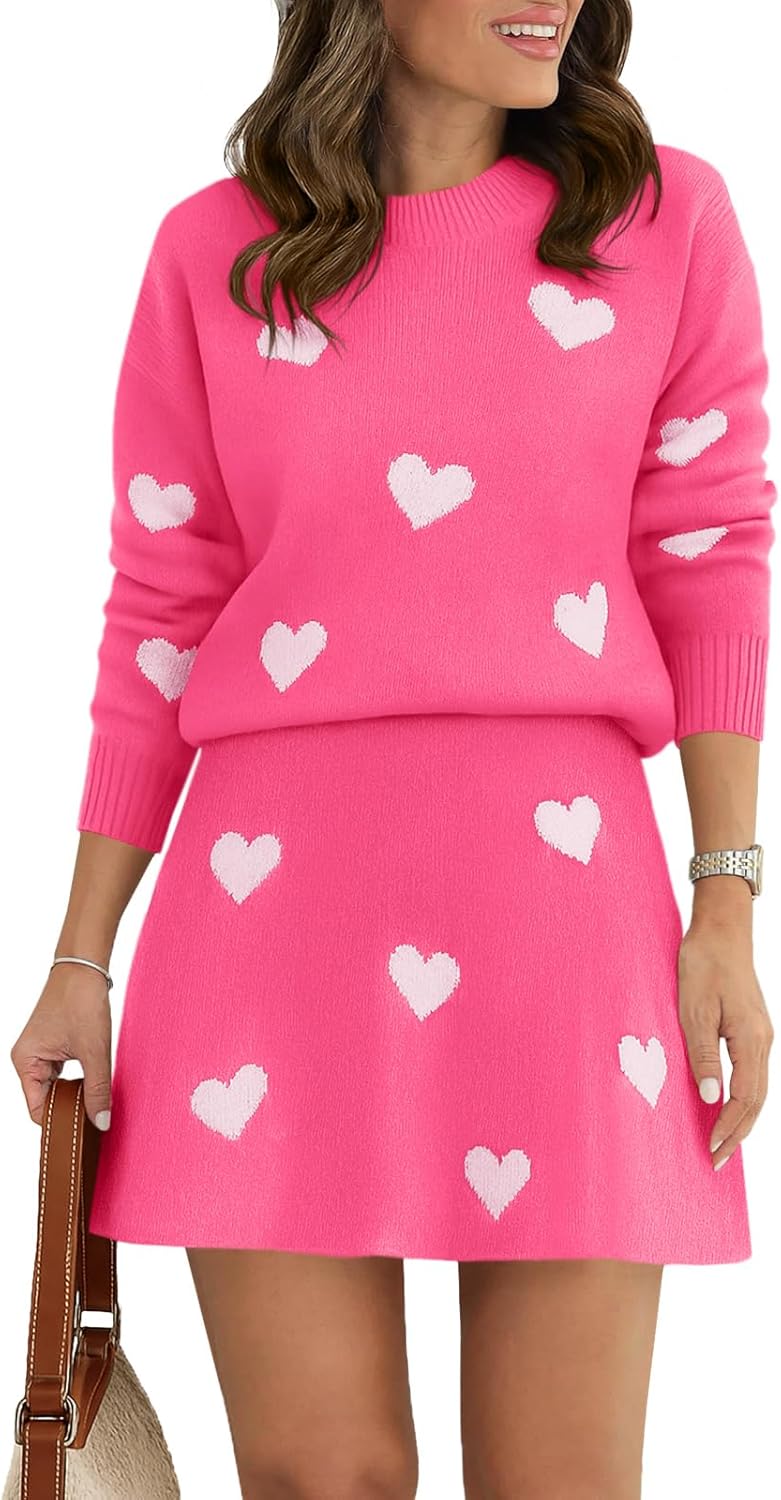 Tankaneo Womens Skirt 2 Piece Sweater Set for Stylish Comfort