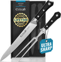 Cutluxe Turkey Carving Knife Set for Meat and BBQ Enthusiasts