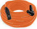 Balanced XLR Cable Male to Right Angle Female - 50 Feet Orange