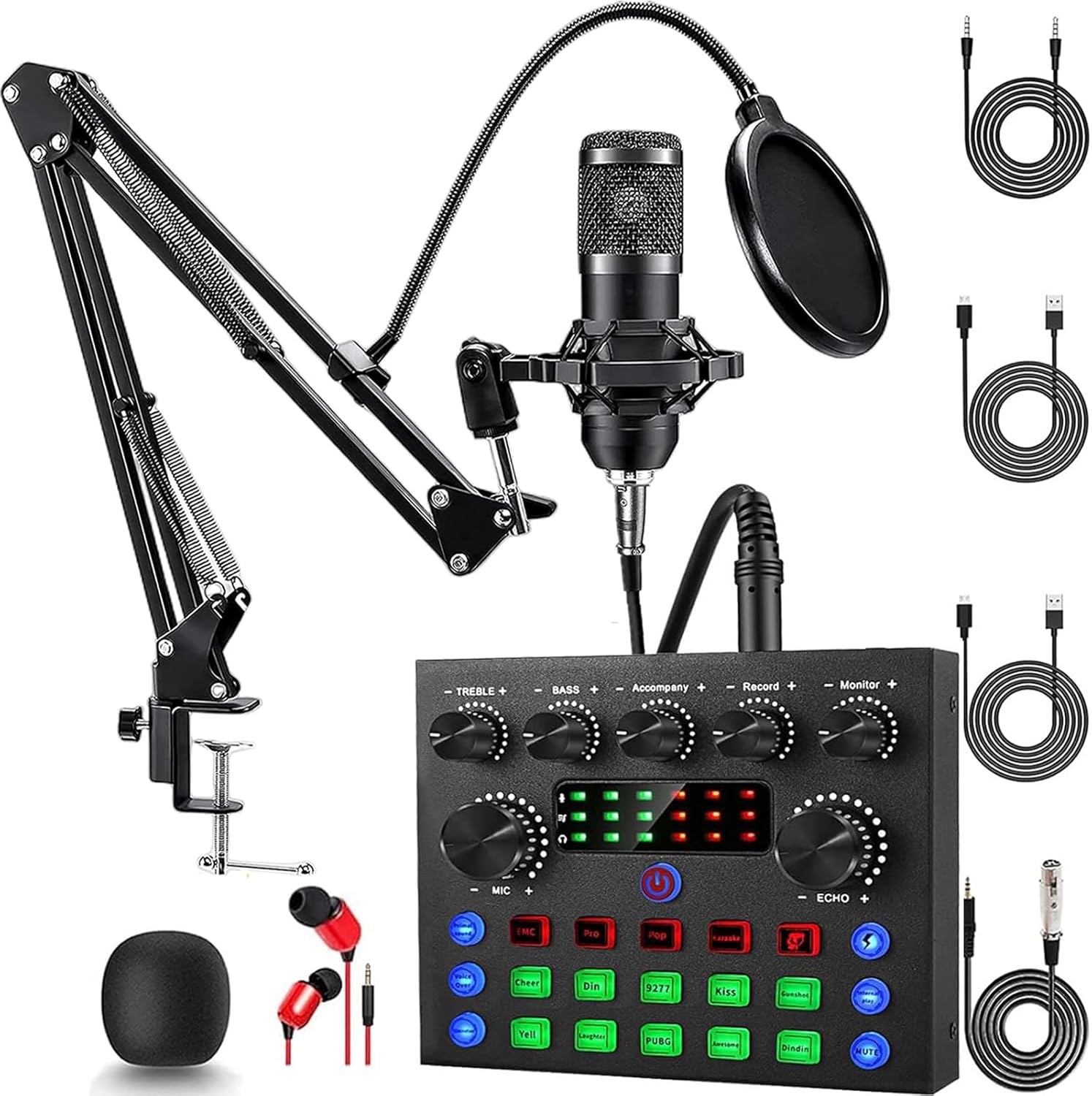 Professional Podcast Equipment Bundle for Streaming and Recording
