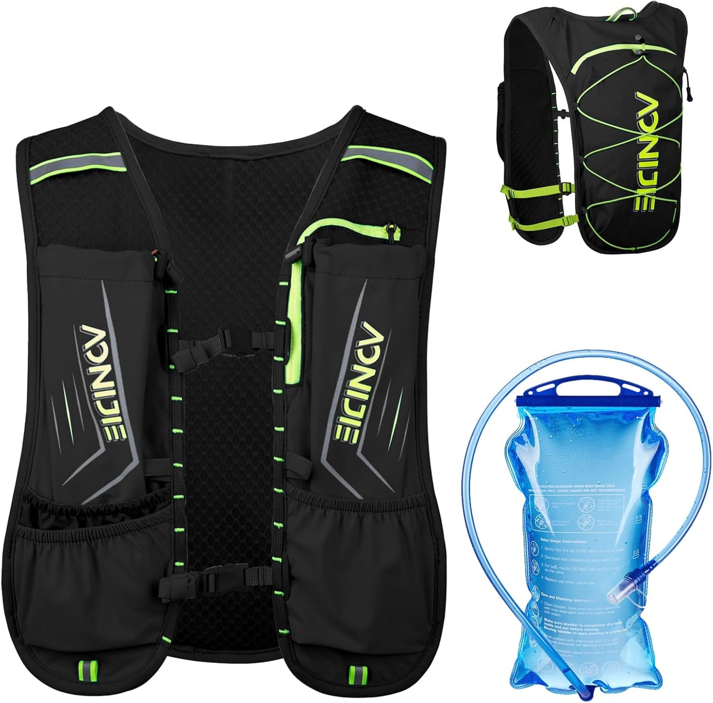 Azarxis Hydration Running Vest Backpack Pack for Jogging and Hiking