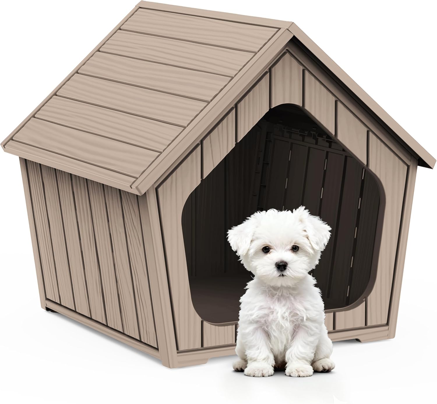 Dog House Indoor Outdoor Puppy Kennel with Easy Assembly