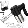 Cordless Hand Mixer 7 Speed Rechargeable with 6 Attachments - Portable
