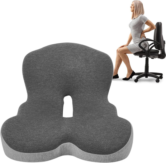 Buttocks Cushion for Office Chair - Ergonomic Memory Foam Seat Pad