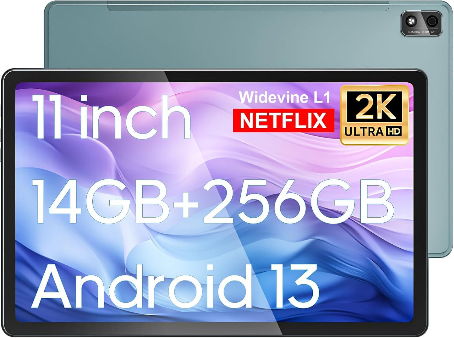 11 Inch Android 13 Tablet with 256GB ROM and 7500mAh Battery