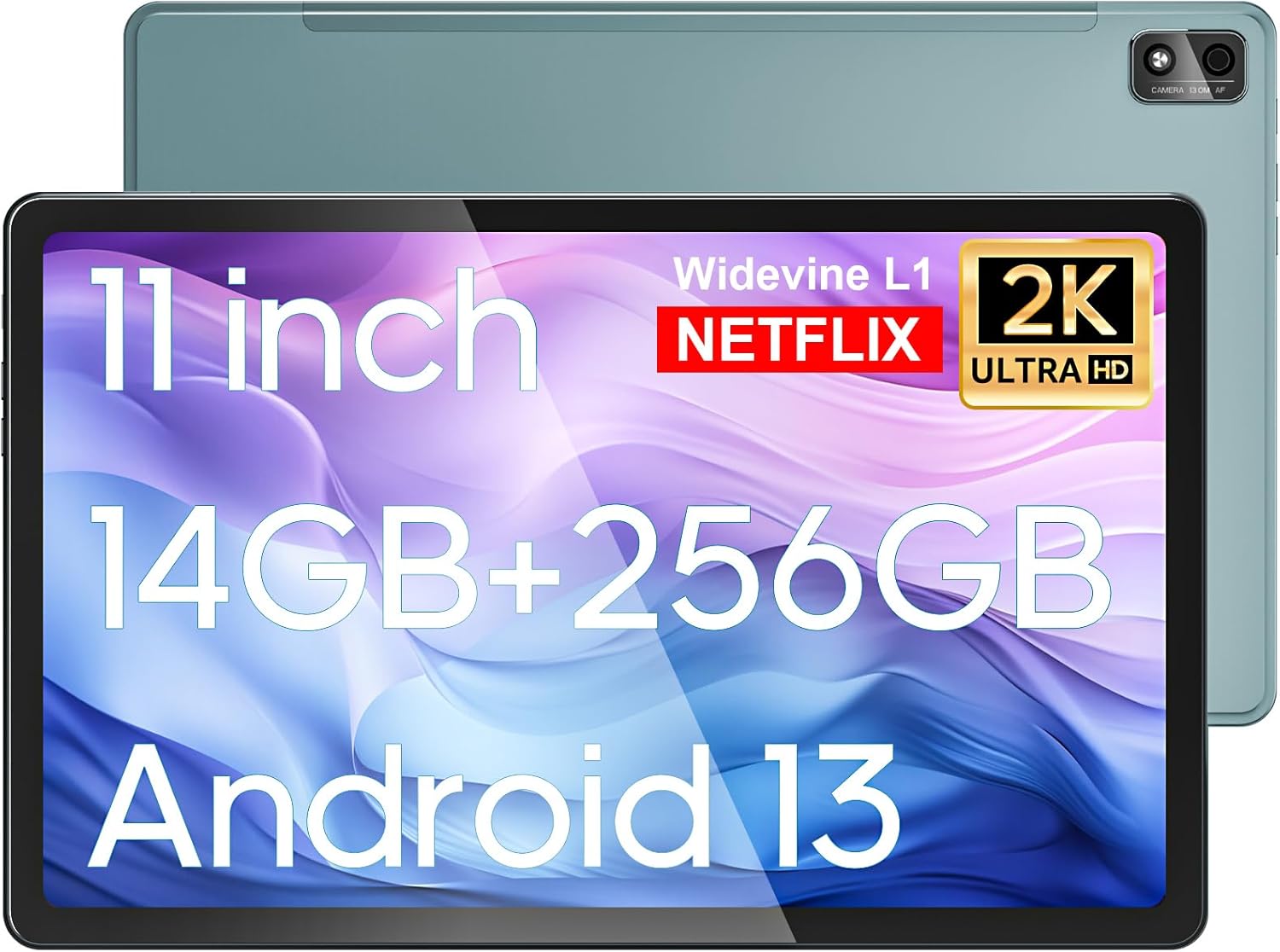 11 Inch Android 13 Tablet with 256GB ROM and 7500mAh Battery
