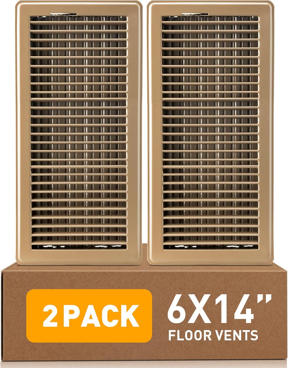 Premium Floor Register 6 x 14 Inch Vent Covers for Home Use
