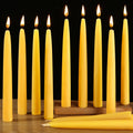 30 Pack Dripless Pure White Beeswax Taper Candles for Home