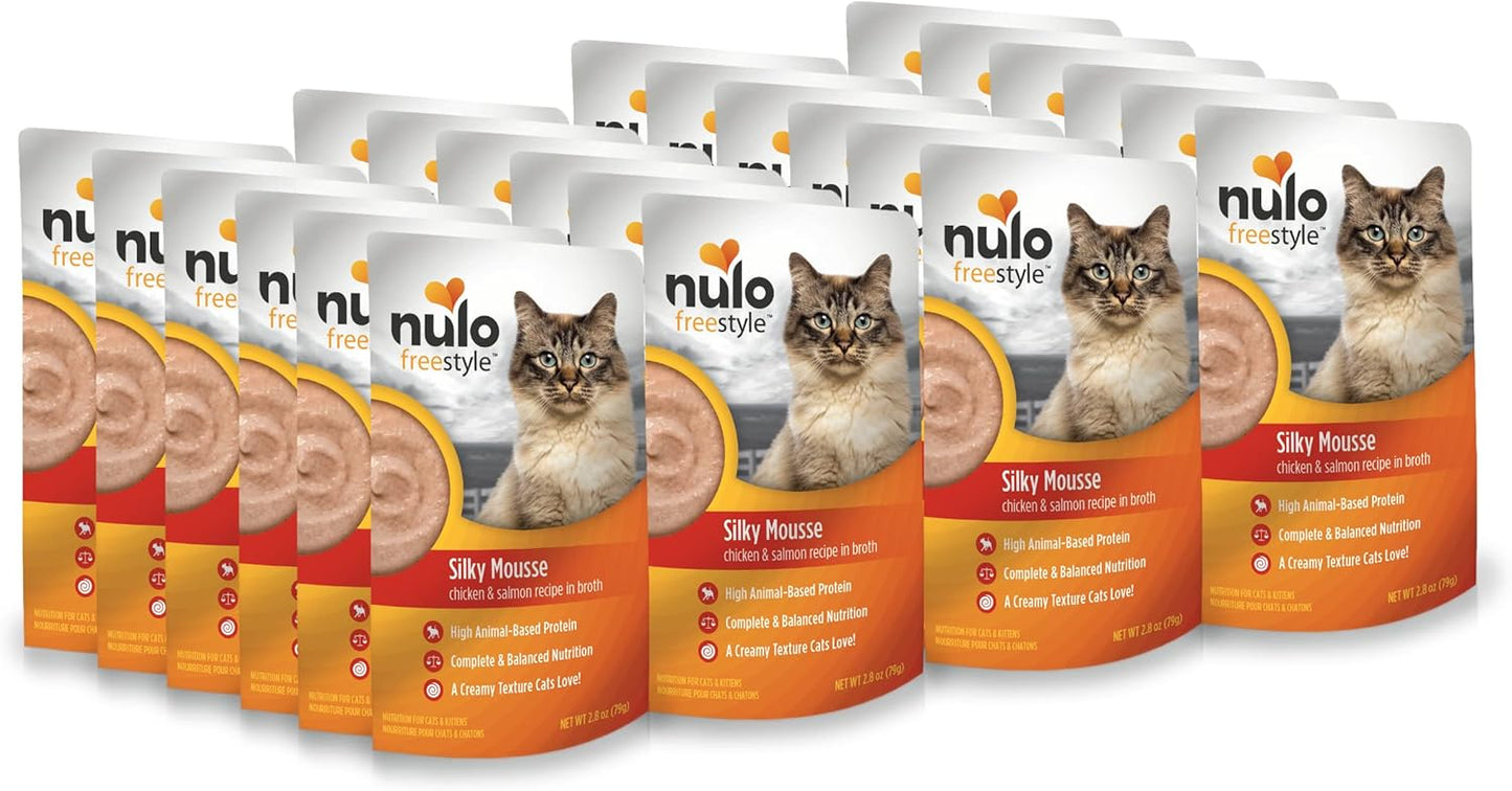 Nulo Freestyle Wet Cat Food Mousse for All Life Stages, 24 Pack