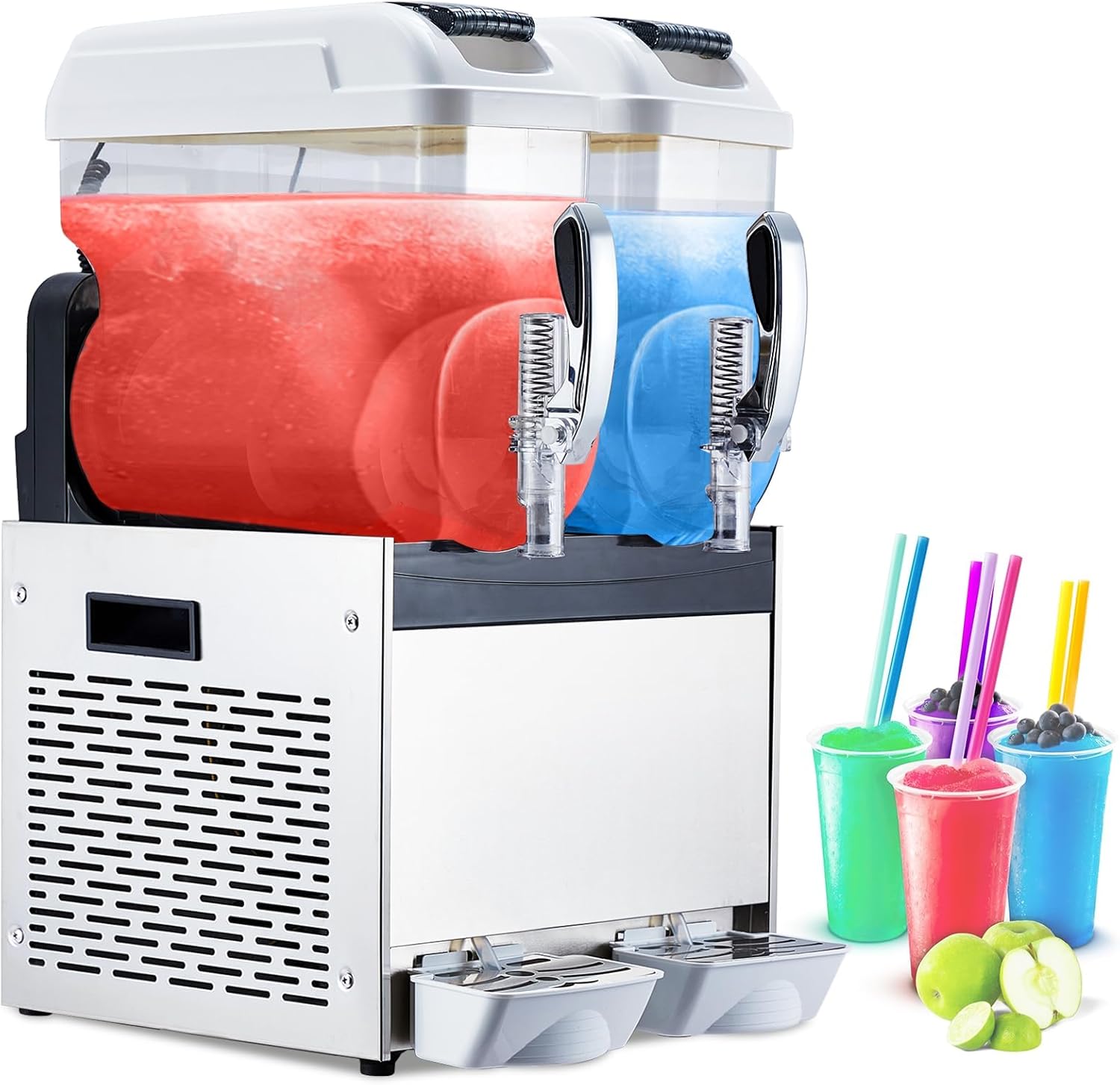 GarveeTech Electric Slushie Machine - 12L2, Self-cleaning, 700W Power