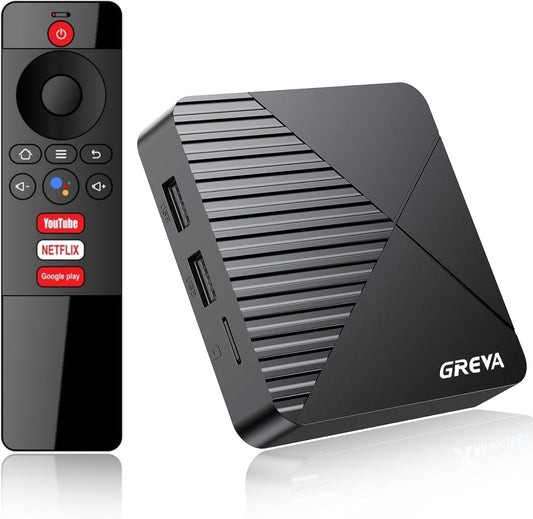 GREVA Android TV Box 13.0 - 8K HD Video Streaming