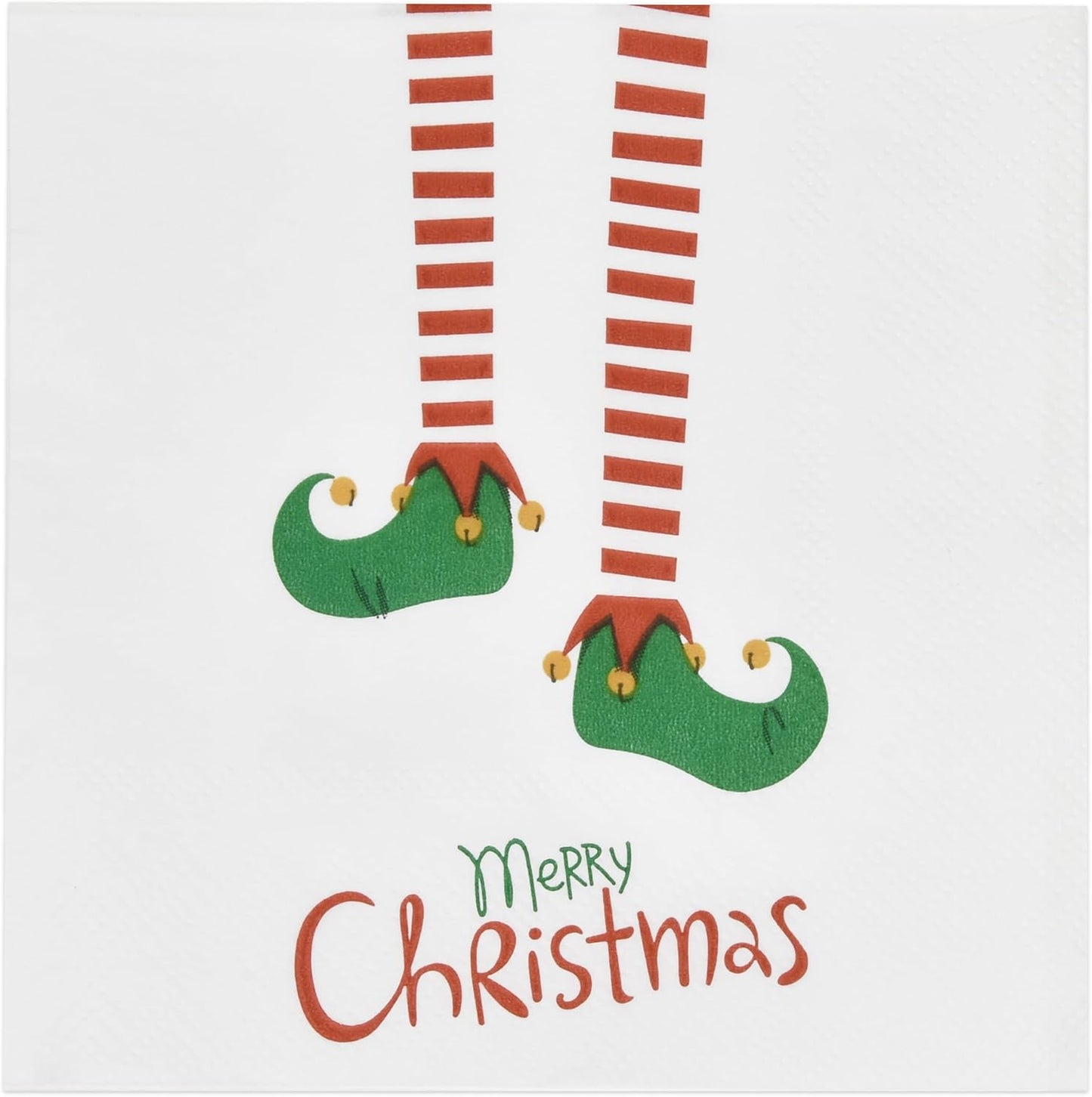 Elf Legs Xmas Cocktail Napkins - Festive Tableware!