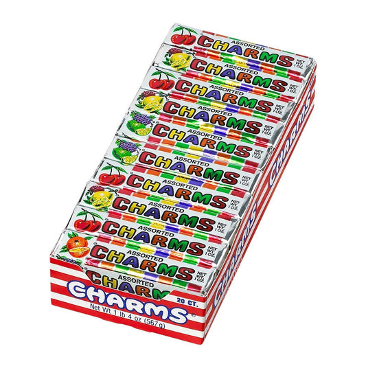 Charms Squares Assorted Fruit Flavors 20 Count for Sharing
