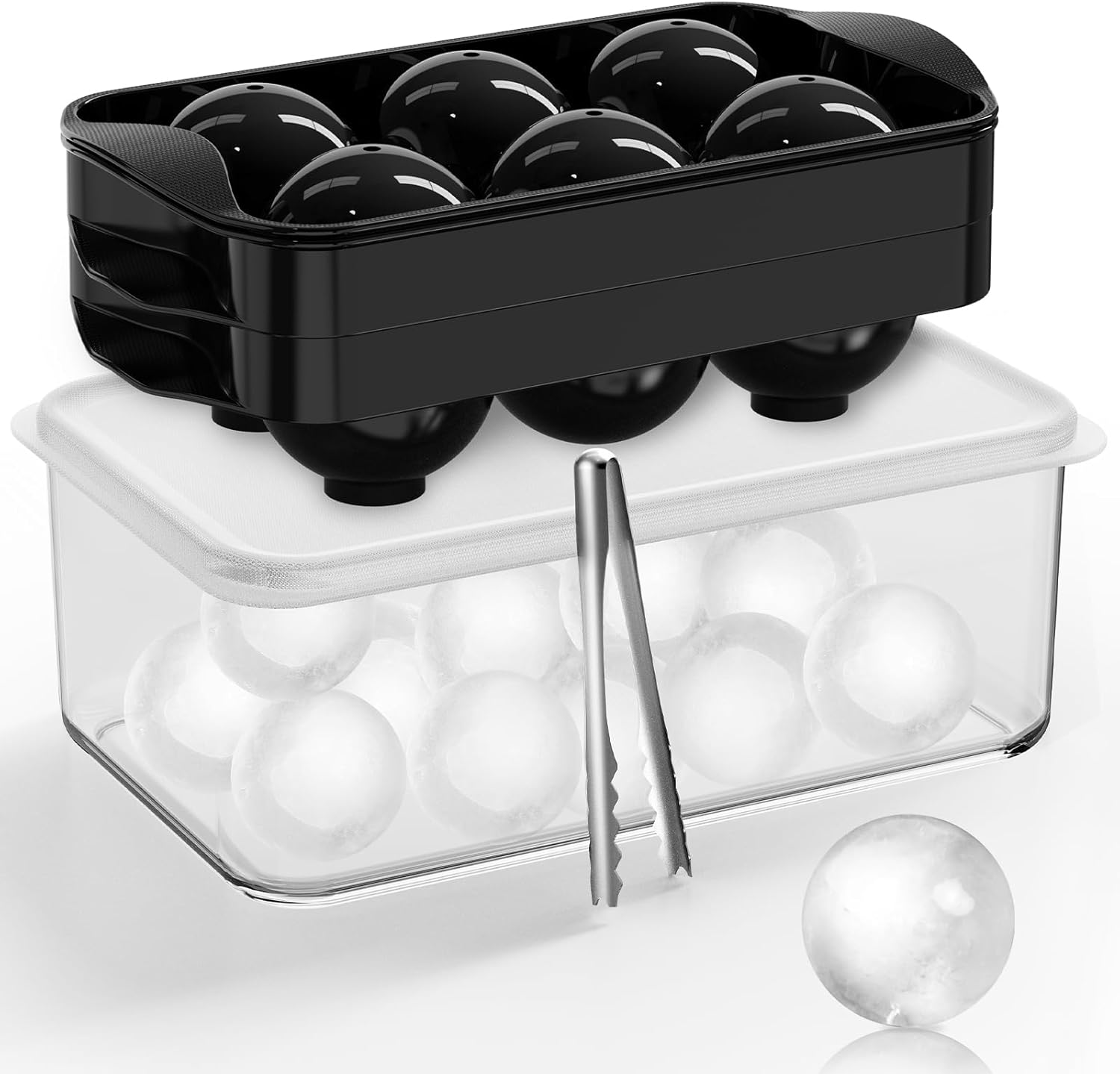 ICEXXP Whiskey Ice Ball Maker: Large Spherical Cubes for Perfect Cocktails