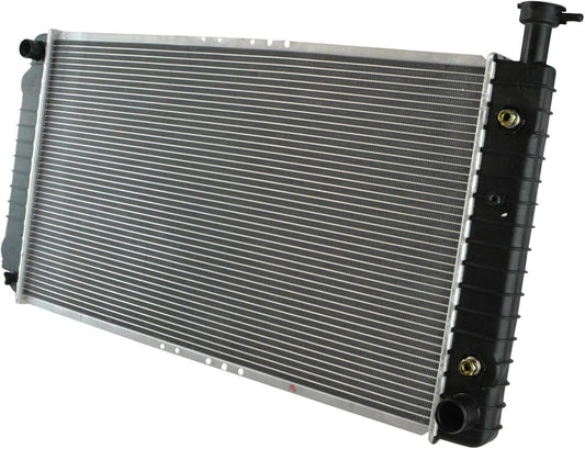 TRQ Radiator Assembly Aluminum Core for Chevrolet and GMC Vans