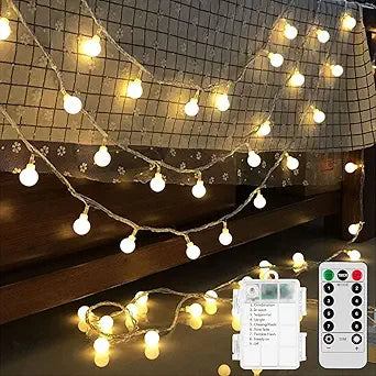 Battery Operated LED Globe String Lights for Home and Garden
