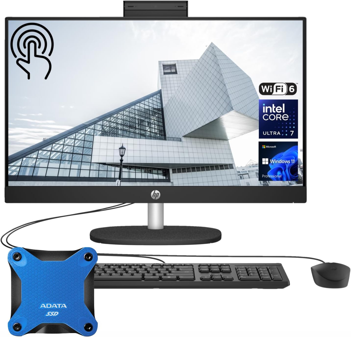 HP 24 Ultra 7 AIO Desktop: Max Power & Efficiency