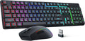 Redragon S107KS Wireless Gaming Keyboard and Mouse - Tri-Mode Combo