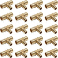 20-Pack EFIELD 3/4in x 3/4in x 1/2in Pex Reducing Tee - Durable Brass
