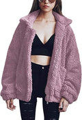 Comeon Women's Fleece Faux Shearling Coat for Winter Style