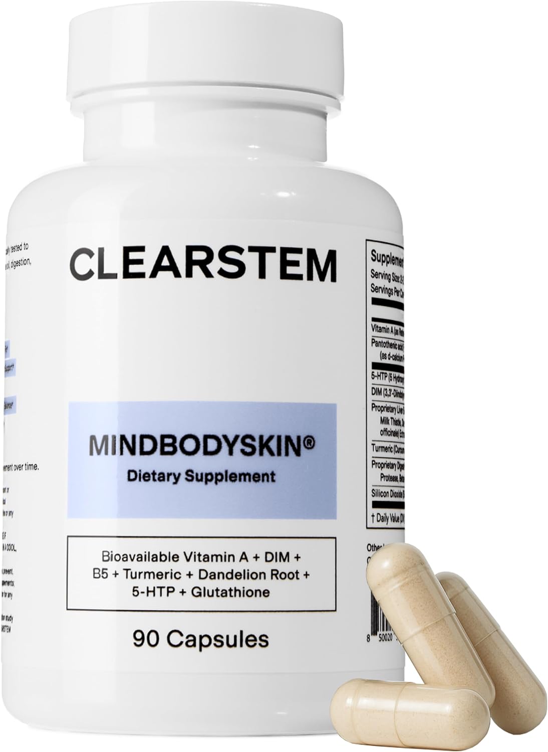 MINDBODYSKIN Hormonal Acne Supplement for Clear Skin