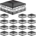 Solar Post Cap Lights 16pack - Cool White Outdoor Fence Lighting