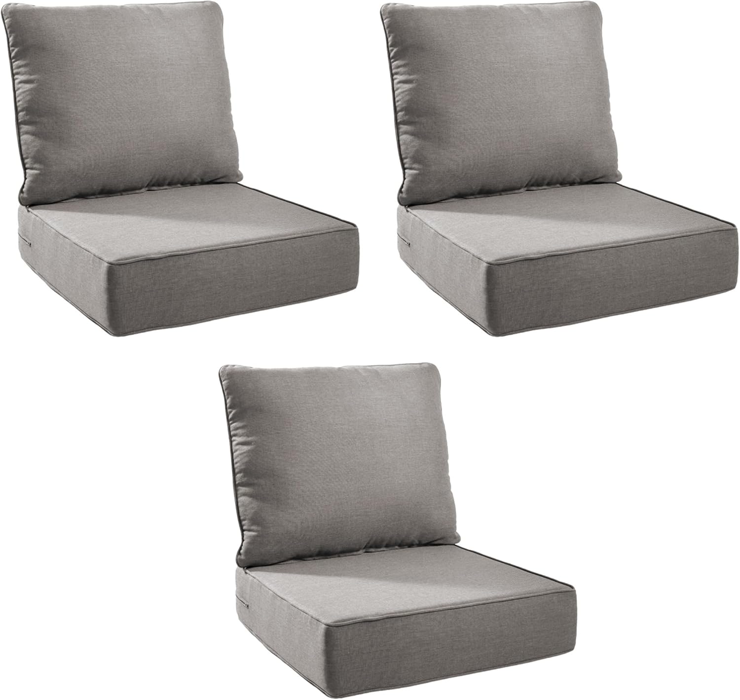 Outdoor Cushion Set for Patio Furniture - 6 Inch Thick Foam