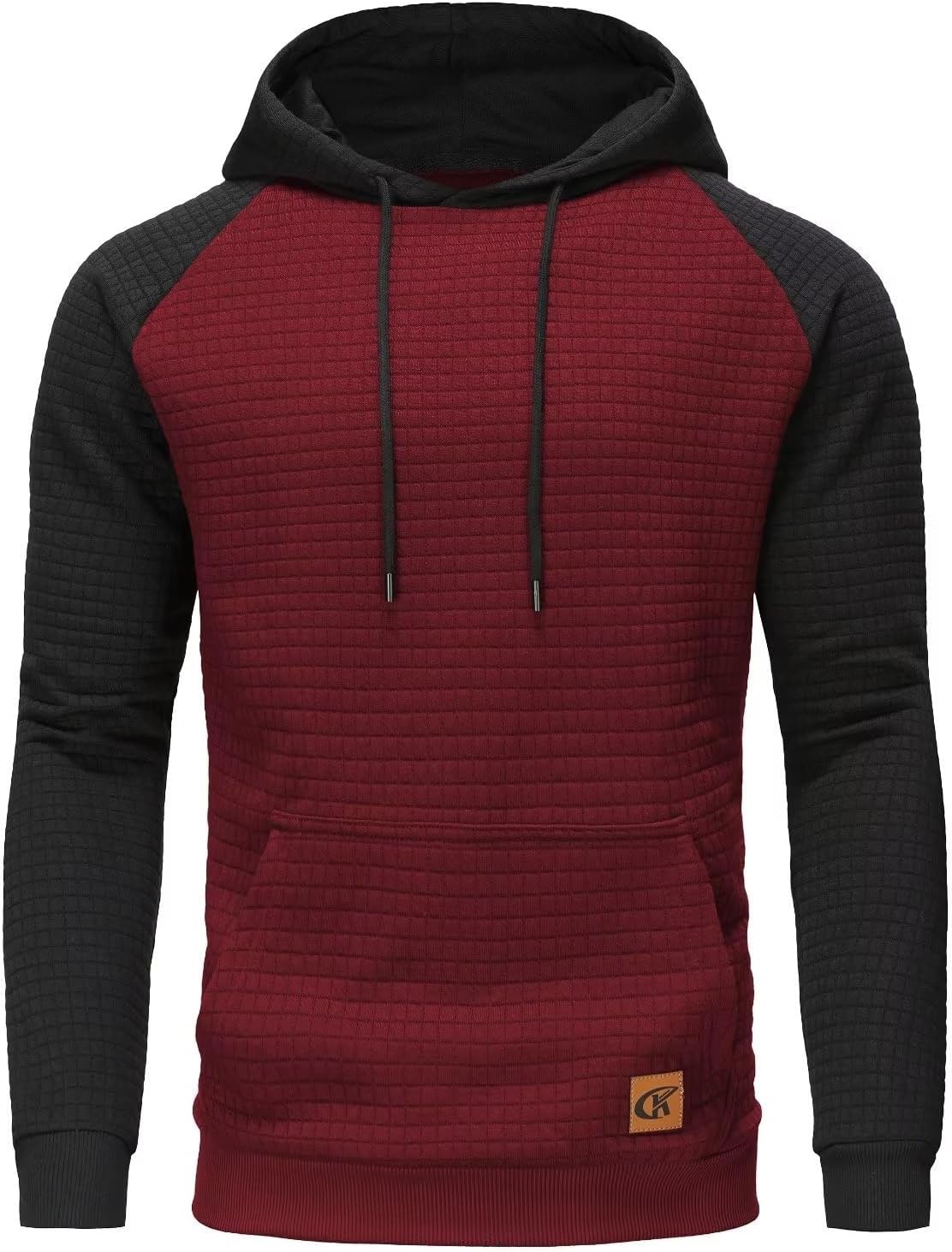 Yundobop Plaid Hoodie: Stylish Jacquard Design