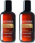 doTERRA Fractionated Coconut Oil 3.8 oz (2 Pack) - Lightweight Carrier