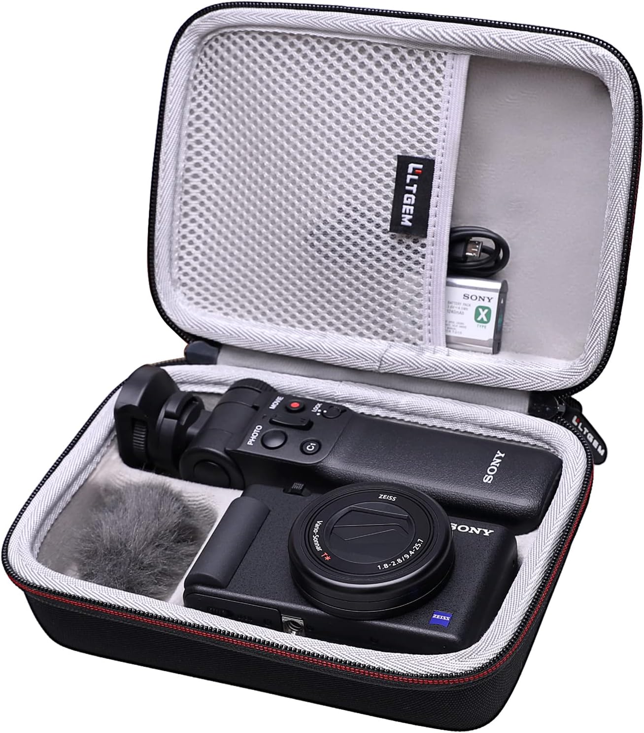 Protective Camera Case for Sony ZV-1 - Black+Gray