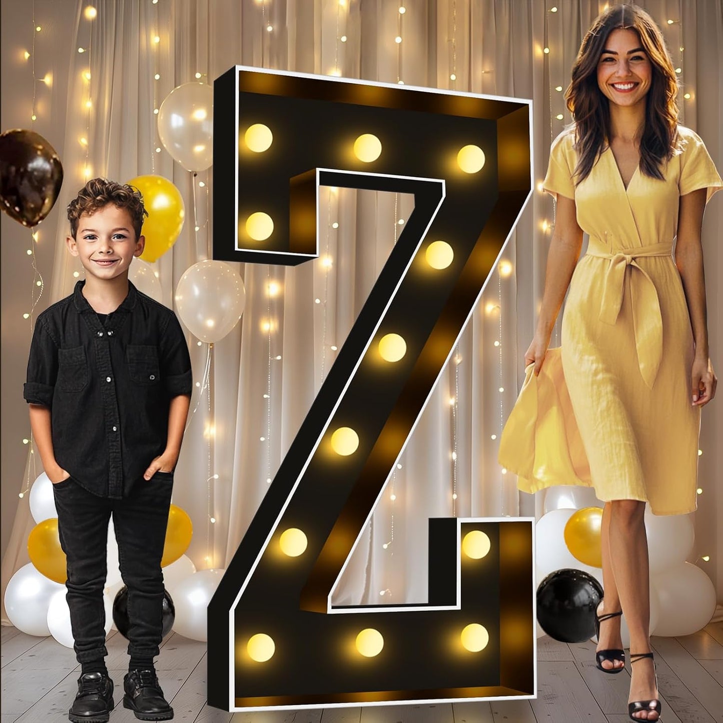 Pooqla 4 FT Marquee Light Up Letters for Stunning Decor