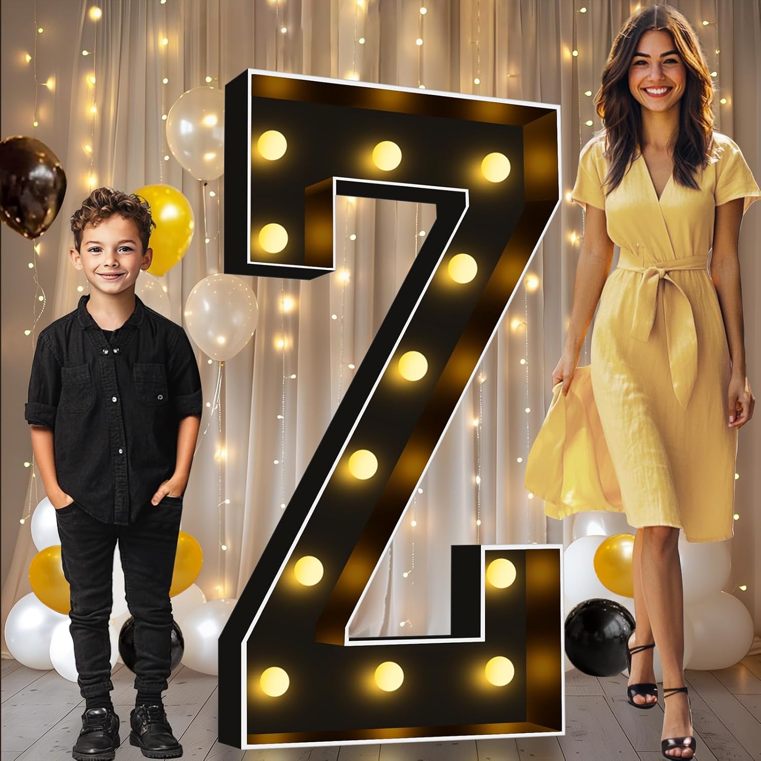 Pooqla 4 FT Marquee Light Up Letters for Stunning Decor