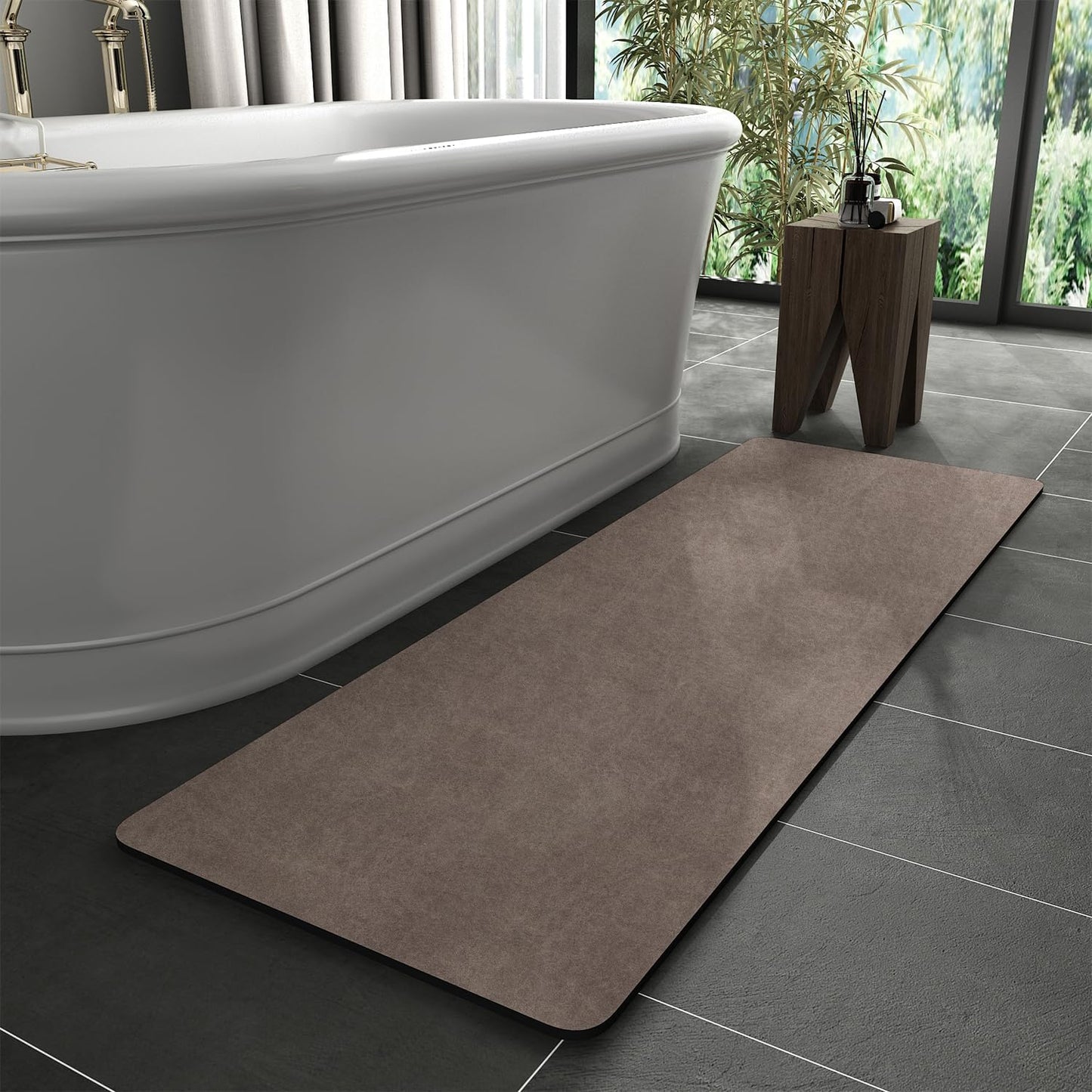 MontVoo Non Slip Quick Dry Bath Mat Rug for Bathroom Use