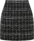 Plaid Mini Skirt High Waist A Line Bodycon Pencil - Soft Fall Style