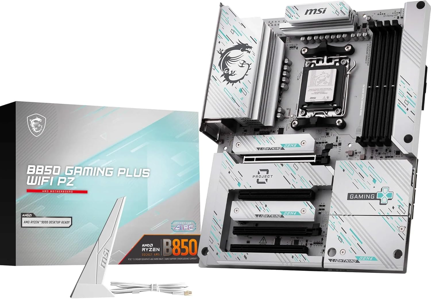 MSI B850 Gaming Plus WiFi PZ Motherboard for Ryzen CPUs