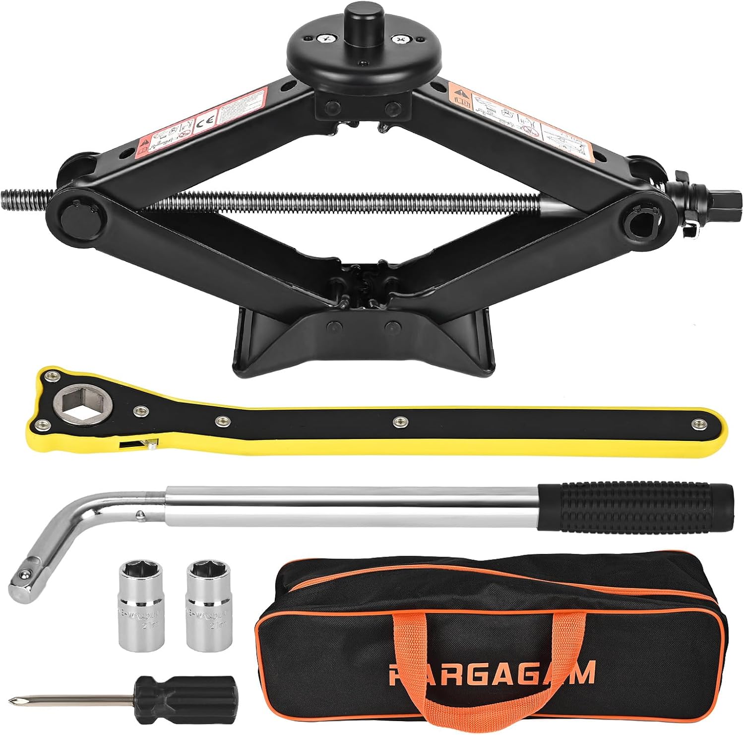 Car Jack Kit for Tesla Model 3/S/X/Y - 2.5 Ton Scissor Jack