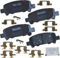 Bendix Priority1 CFC770 Ceramic Rear Brake Pads - Quiet, OE Fit