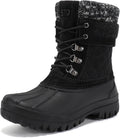 STQ Women's Duck Boots Waterproof Winter Snow Boot - Warm Non Slip