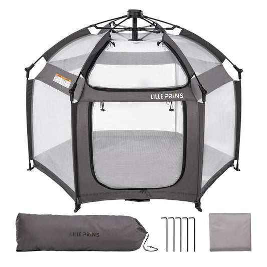1-Second Baby Playpen: Instant Sun & Bug Protection!