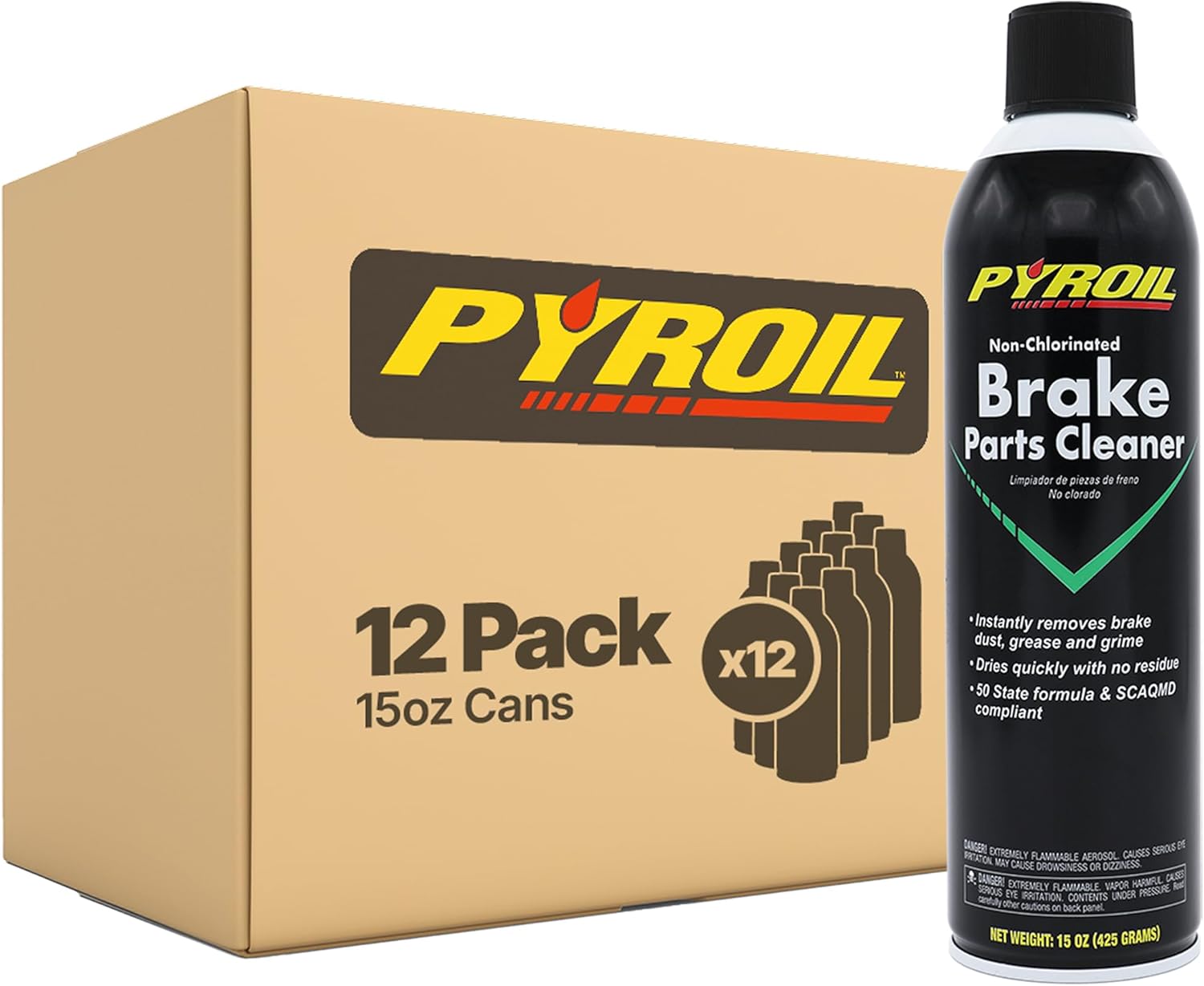 Non-Chlorinated Brake Parts Cleaner for Quick Drying & Cleaning