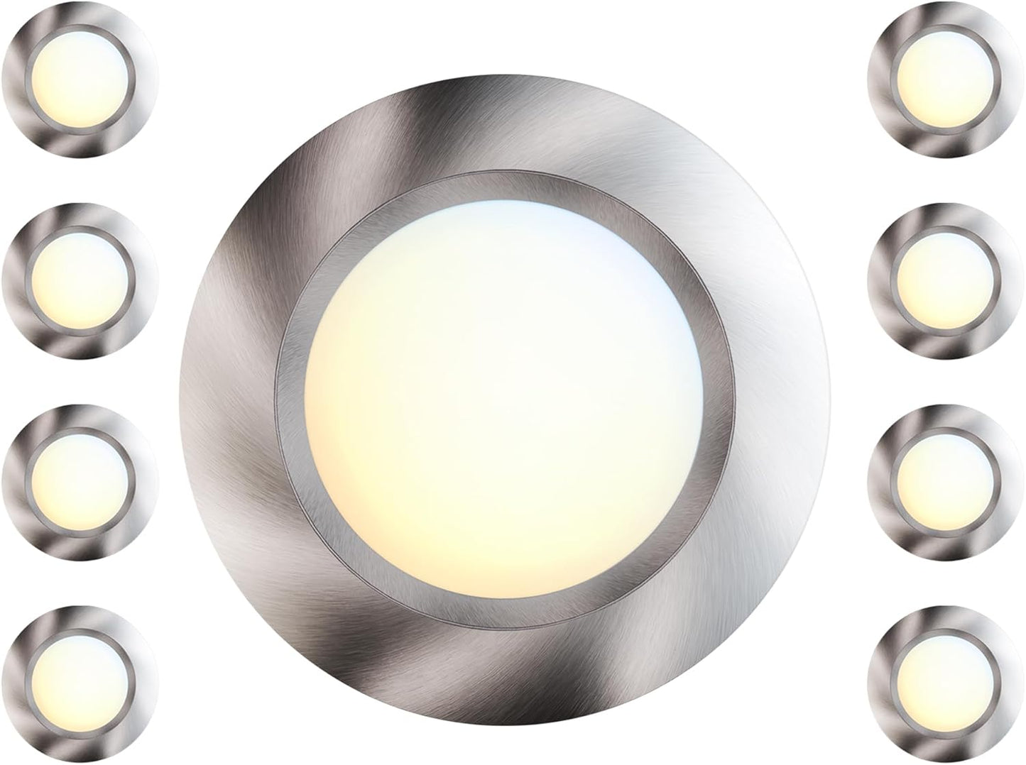 6 Inch LED Low Profile Disk Light with 5CCT Selection Options