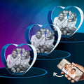 Heart-Shaped 3D Crystal Photo Gift for Her - Personalized Keepsake