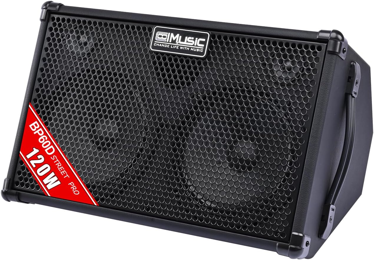 Coolmusic 120W Acoustic Guitar Amp with Bluetooth & PA System
