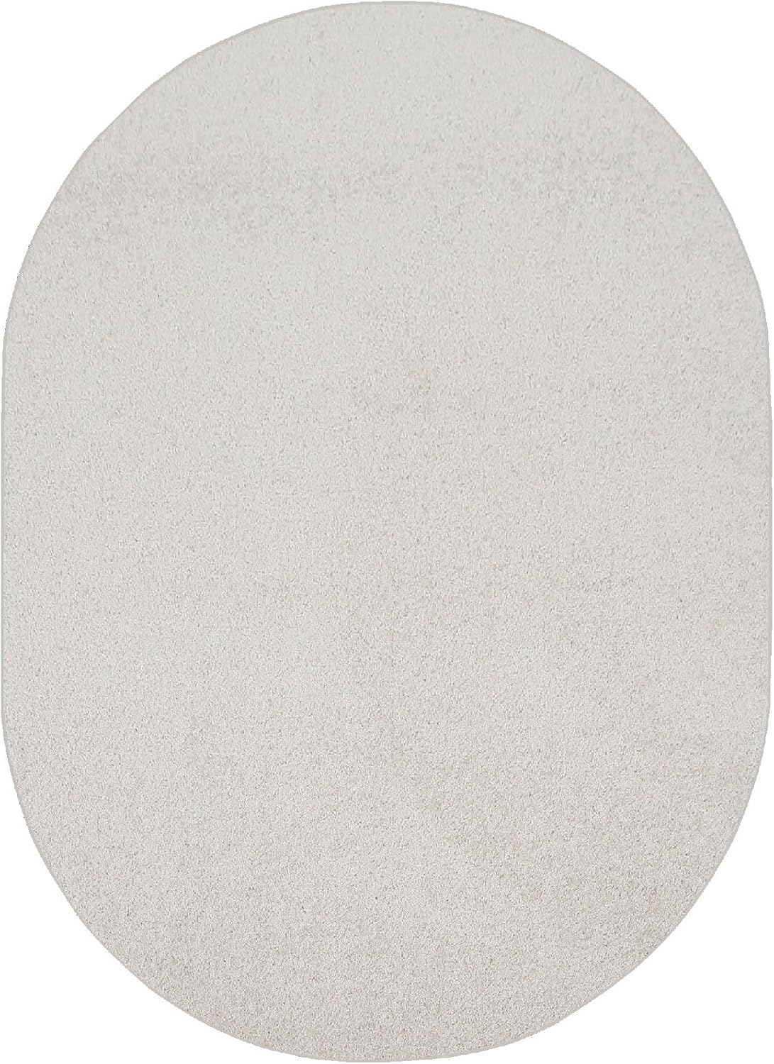 Ambiant Pet Friendly Solid Color Area Rug - Off White 2ft x 8ft