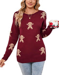 Women's Pullover Sweater Long Sleeve Crew Neck Cute Multi-Hearts
