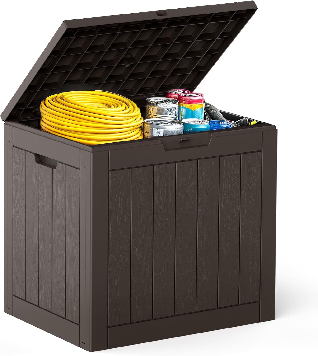DUMOS 31 Gallon Deck Box for Outdoor Storage and Seating