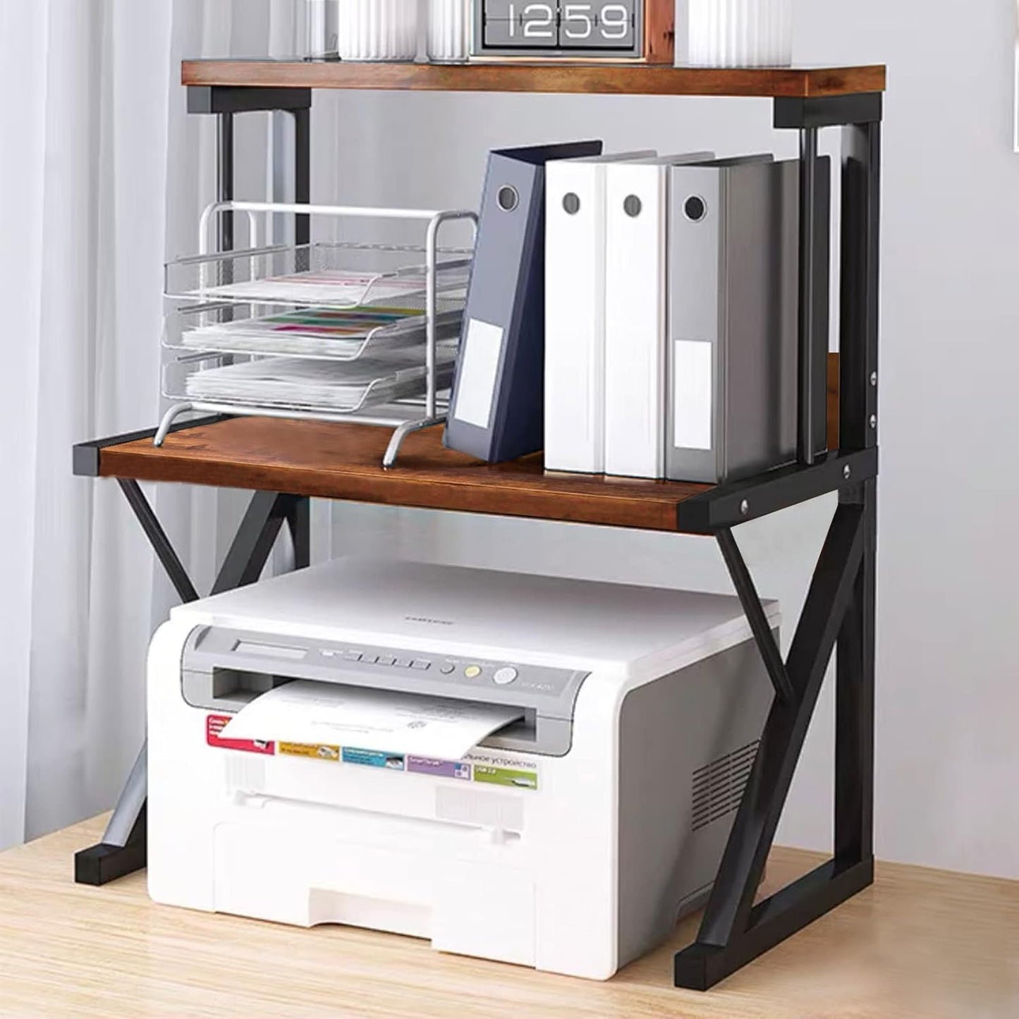 3-Tier Desktop Printer Stand - Office Organization